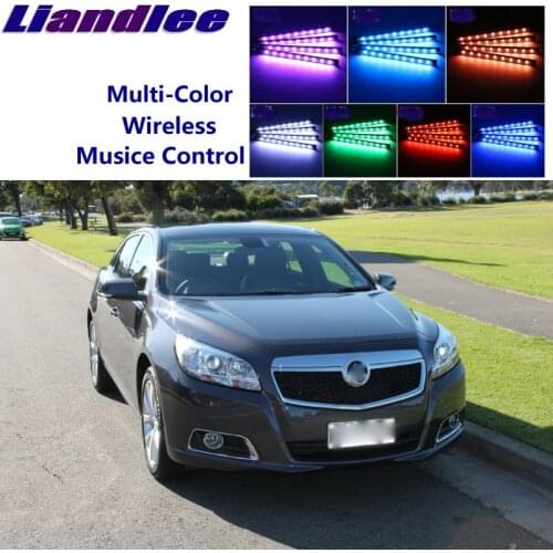 LiandLee Car Glow Interior Floor Decorative Atmosphere Seats Accent Ambient Neon light For Holden Malibu 2008~2015
