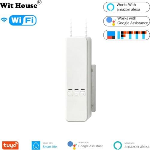 MOLSmart Life Motorized Chain Roller Blinds,Tuya WiFi Remote Voice Control Shade Shutter Drive Motor Work With Alexa/Google Home