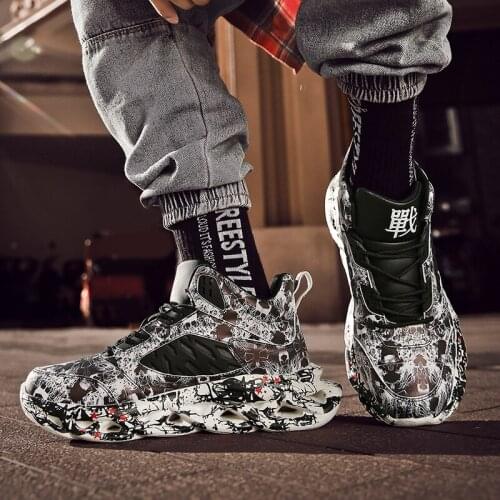 2020 New Men Running shoes Outdoor Camouflage Breathable anti-skid Light Sneakers Male Jogging Walking lace-up sports shoes