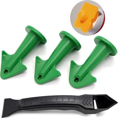 Caulk Nozzle Scraper Set Silicone Remover Smooth Scraper Grout Kit Tools Glue Nozzle Cleaning Tile Dirt Tool Spatula Glue Shovel