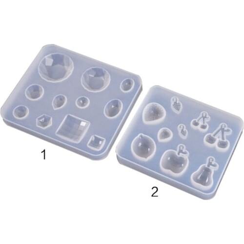 New DIY Crystal Epoxy Mold Earrings Jewelry Silicone Mould DIY Handmade Crafts Making