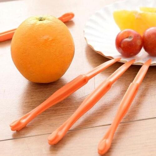 Orange Peeler 15cm Long Section Orange Or Citrus Peeler Fruit Zesters Compact And Practical Kitchen Tool LX2607