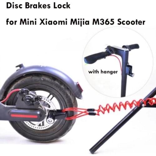 Portable Electric Skateboard Lock Disc Brakes Wheels Lock for Xiaomi Mijia M365 Scooter Skate Board Anti-theft Metal Steel Wire