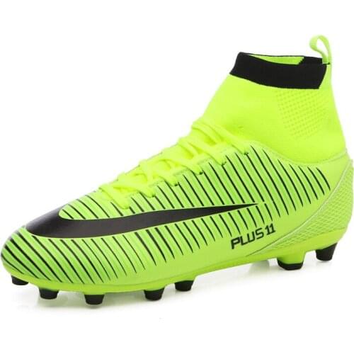 Hot Sale Women Mens Soccer Cleats High Ankle Long Spikes Outdoor Indoor Tennis Soccer Traing Boots For Boys Girls Soccer Shoes