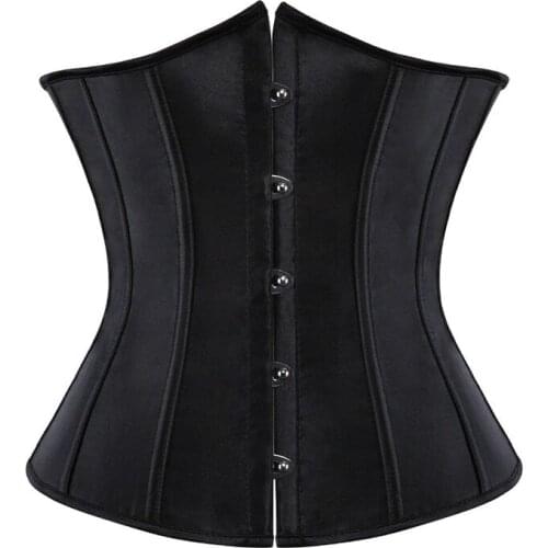 SEXY Gothic Underbust Corset and Waist Cincher Bustiers Top Workout Shape Body Belt Plus Size Lingerie S-6XL