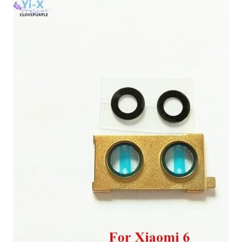 1Set Rear Back Camera Glass Lens +Camera Cover Circle Housing Parts For Xiaomi 6 MI6 Mi 6 M6