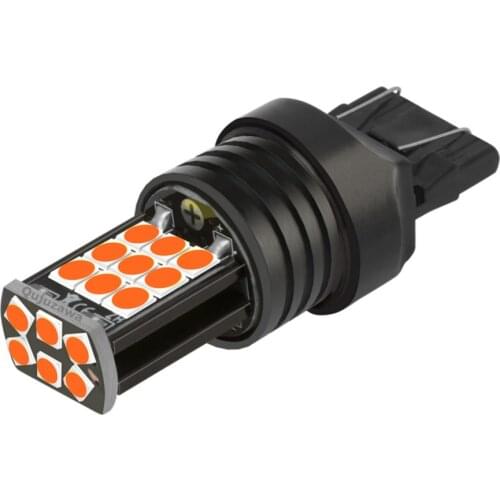 1PCS T20 7443 W21/5W Super Bright LED Car Tail Brake Bulb Turn Signal Auto Rear Fog Lamp Daytime Running Light Red White Yellow