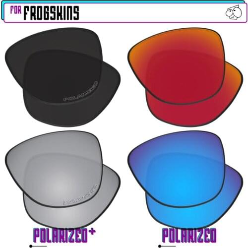 EZReplace Polarized Replacement Lenses for - Oakley Frogskins Sunglasses - BkSrP Plus-RedBlueP