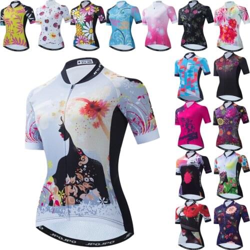 2021 Women Cycling Jerseys Quick Dry Bicycle Clothes Breathable Summer Anti Sweat Bike Shirts Female Bicycle Jackets