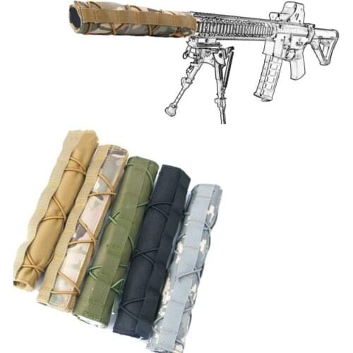 1pc Nylon 8.66" 22cm Suppressor Mirage Heat Cover Shield Sleeve Muffler Shooting Hunting Holsters