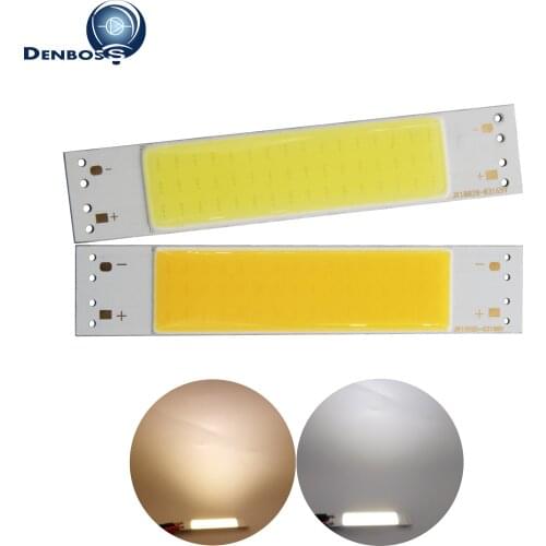 10PCS allcob 100x20mm 3W 9V 300LM DC LED COB Strip module Bar Light Source Lamp White Warm White LED FLIP Chip Bulb DIY lamp