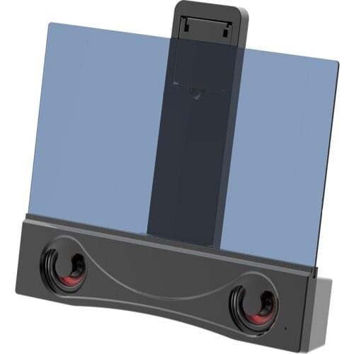 12 Inch Screen Magnifier Mobile Phone Magnifier Projector Screen Amplifier For Watching Movies Cellphone Grip Holder Stand