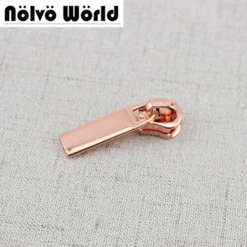 20sets Rose Gold,bulk order 5# Zipper Head Metal,only for #5 Metal Zip Slider Replacement Zipper Pull Findings