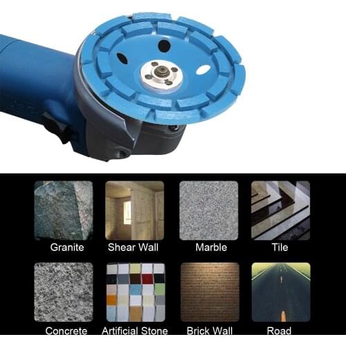 125mm 5" abrasive tools Diamond 2 Row Segment Grinding Wheel sanding Disc Grinder Cup 22mm Inner Hole for Concrete Granite