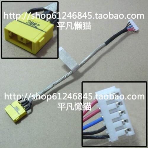 Free shipping For Lenovo Z710 square mouth notebook power supply interface power headband line