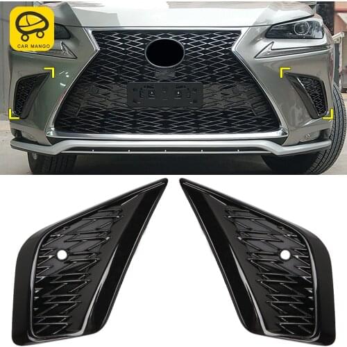 CarManGo For Lexus NX 200 300 300h 2018-2020 Auto Car Accessories Front Side Grills Trim Frame Cover Sticker Moulding Body Kits