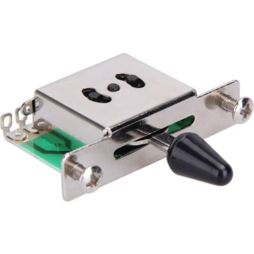 Colorful 5 Way Electric Guitar Pickups Toggle Selector Switch Parts Chrome With Knob Musical Stringed Instruments Guitar Parts
