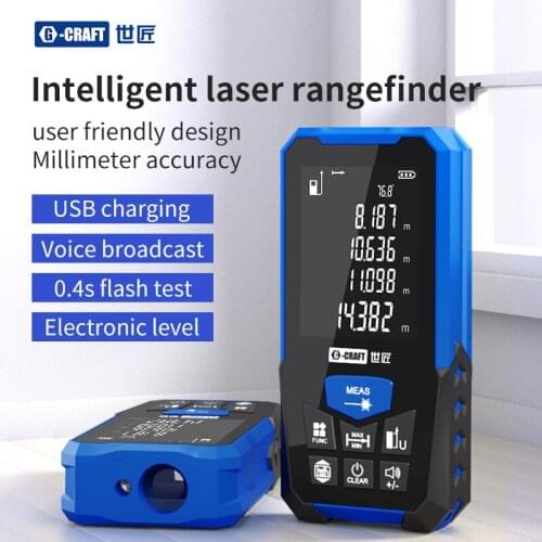 Laser Range Finder New Intelligence Electronic Ranging Digital Ruler Electronic Level Function 40/50/70/100/120M