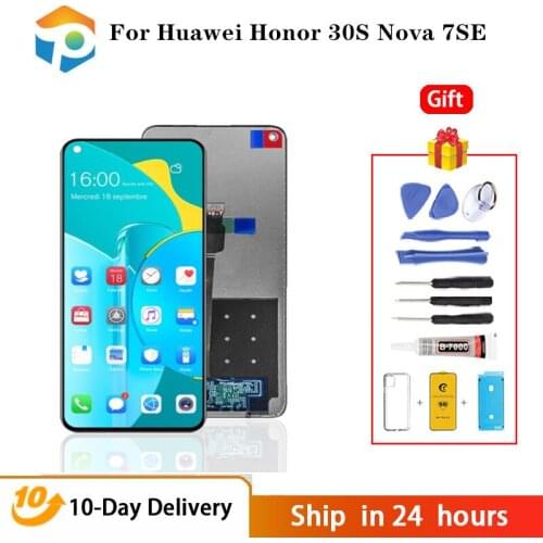 Test AAA Original 6.5'' For Huawei honor 30s lcd CDY-AN90 display with frame Nova 7 SE Touch Screen Digitizer Honor 30 s LCD