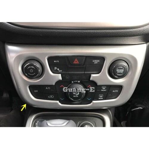 For Jeep Compass 2017 2018 2019 2020 Car Sound Voice Air Condition Conditioning Button Control Outlet Stwich Trim Frame Lamp