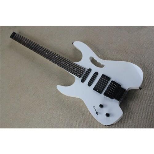 Headless White left hand electric guitar three pickup rosewood fingerboards can be customized according to requirements