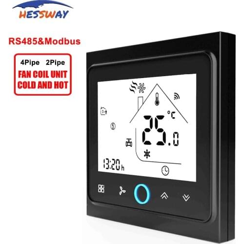HESSWAY 2pipe 3 speed cooling heating Remote Terminal Unit THERMOSTAT for RS485/MODBUS communication