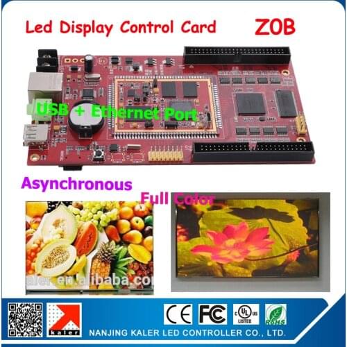 Video led screen controller asynchronous led display led sign card support 14 different languages Z0B 320*512 pixel 50pin port
