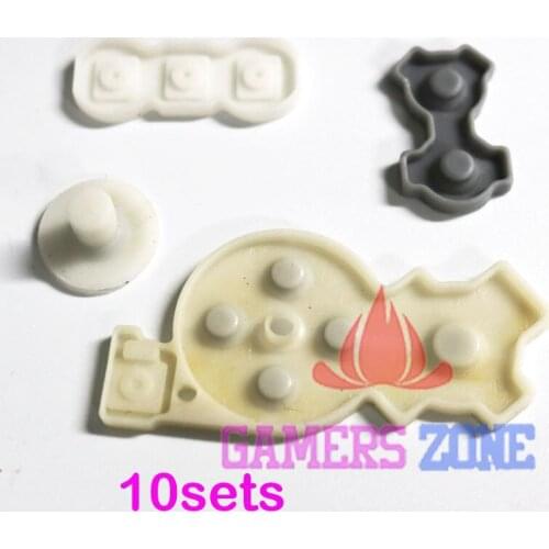 10sets Rubber Conductive Glue Button Repair Part For Wii Right Console Pads
