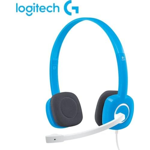 Logitech H150 Dual 3.5mm Wired Headphone Stereo Over-Ear Headset Earphone with Microphone for Computer PC Desktop