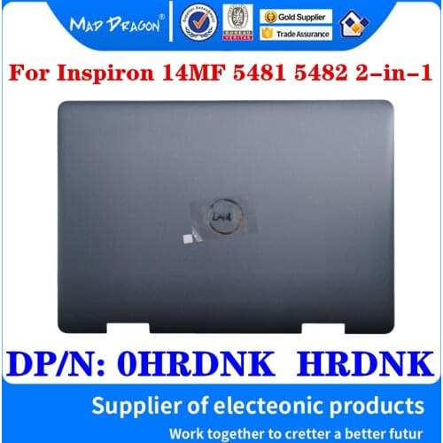 New Original 0HRDNK HRDNK For Dell Inspiron 14MF 5481 5482 2-in-1 Laptop LCD Top Cover Back Cover Shell Blue Grey A Shell