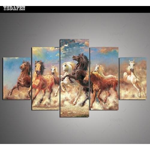 Op de muur HD print olieverf modulaire foto Scenery poster kind room decor woondecoratie 5 stks canvas art z126