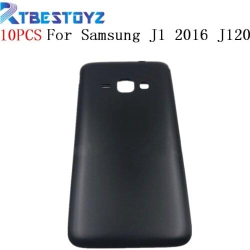 RTBESTOYZ 10PCS/Lot Battery Back Cover Housing Door For Samsung Galaxy J1 2016 J120 J120F Housing Battery Rear Cover Case