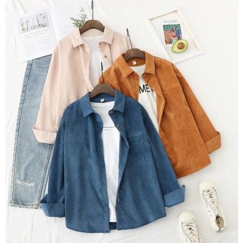 Женские вельветовые рубашки SCHEIFELE China At AliExpress