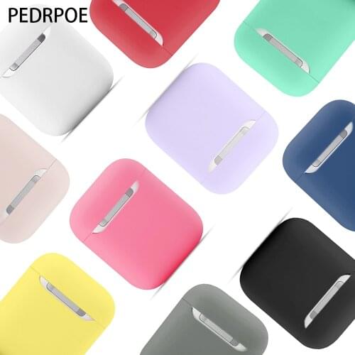 Slim Silicone Earphone Case For Apple Airpods Case Cover For AirPods Wireless Charging Box Ultra Thin For AirPods Protector Case