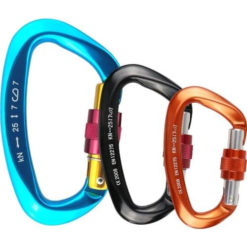 Outdoor Camping Hiking Tools Climbing Backpack Hook 25KN Carabiner Hammock Hook