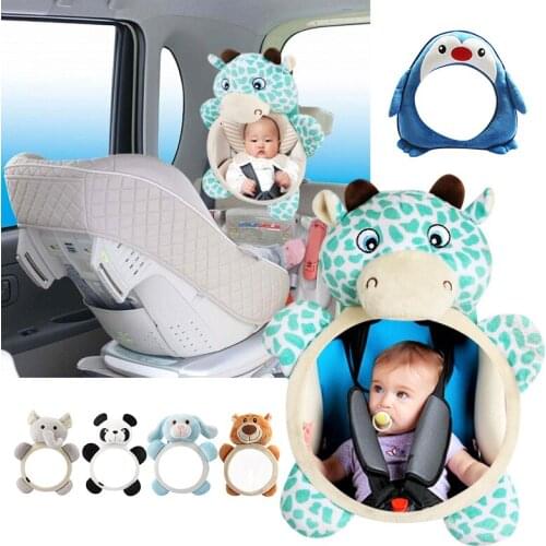 Interior Mirrors New Cute Baby Rear Facing Mirrors Adjustable Car Baby Mirror Safety Baby Mirrors Interior Parts
