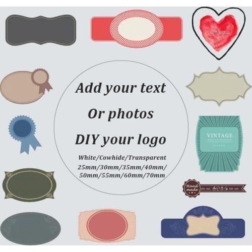 100Pcs free shipping Adhesive stickers custom advertising seallogo label Design Your OwnPersonalized any size