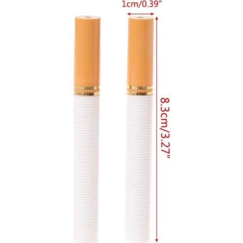 2pcs Cigarette Shaped Pill Box Case Toothpick Holders Container Organizer U2JD