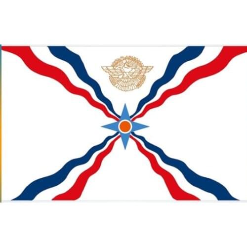 3x5ft polyester decorations flags banner with custom Assyrian Flag 3x5ft