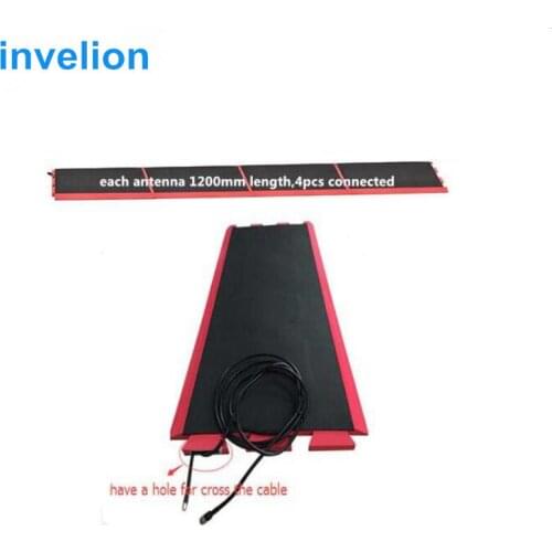 4pcs 1200*500*20mm uhf rfid reader floor carpet antenna 10dbi TNC connect apply for marathon race solution with free dogbone tag