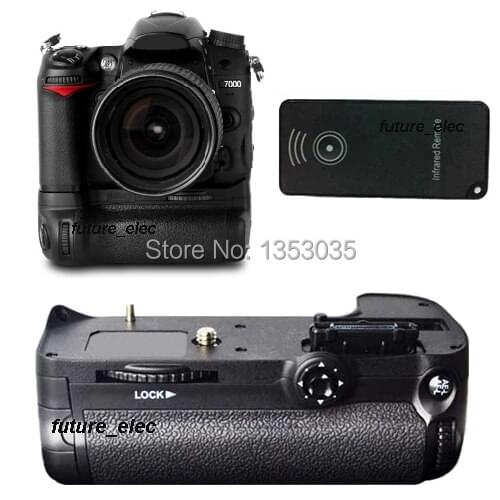 Battery Hand Grip Holder Pack Vertical Power Shutter For Nikon D7000 DSLR Camera replace of MB-D11 fit EN-EL15+IR Remote Control