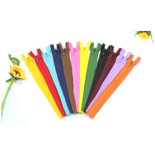 18CM Invisible zipper accessories dress pillow long invisible zipper black and white long skirt dark zipper accessories