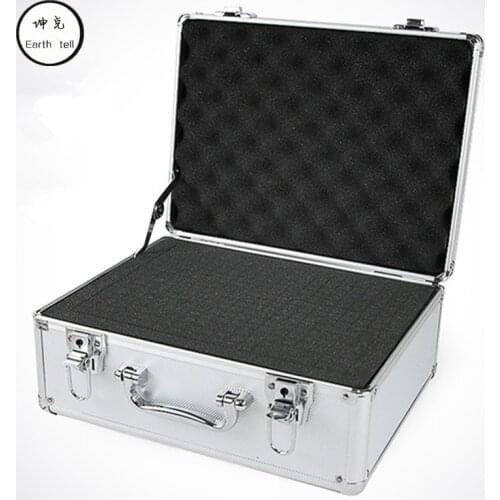 Aluminum ABS Travel bag Tool case suitcase toolbox File box Impact resistant safety equipment camera with pre-cut foam lining