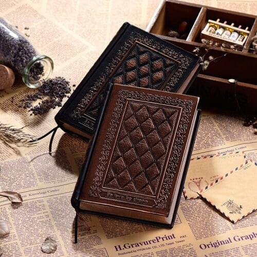America Luxury Embossed Pu Leather Notebook Three-dimensional Retro Super Thick Sketchbook Notebook Art Supplies Sketch Books