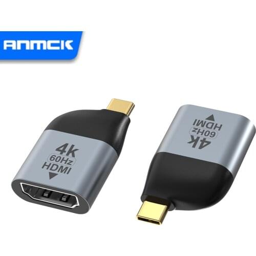 Anmck Switcher Type C to HDMI Displayport VGA Cable 4K 60HZ Video Interface Adapter For Laptop Macbook Pro USB C to DP Converter
