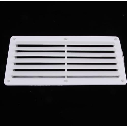 White Rectangular Boat Vent Louver for Marine Boat RV Motorhome
