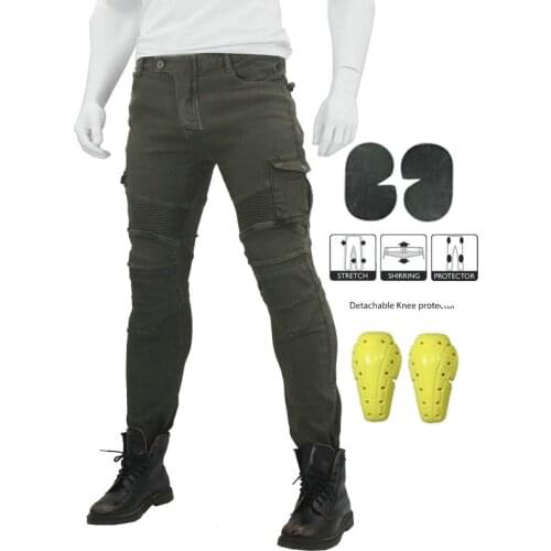Three Kinds Of Scenery Motorcycle Riding Pants Belt Protective Gear Breathable Pocket Jeans Mens Motorcycle Protective Pants