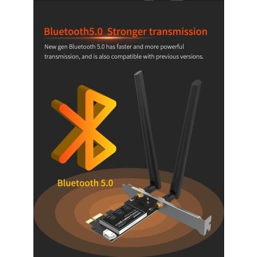 Comfast 2100Mbps 5Ghz Dual Band Wireless-AC Intel 9260NGW 802.11AC MINI PCI-E 2x2 WiFi Card Wi-Fi + Bluetooth 5.0 Wlan Module