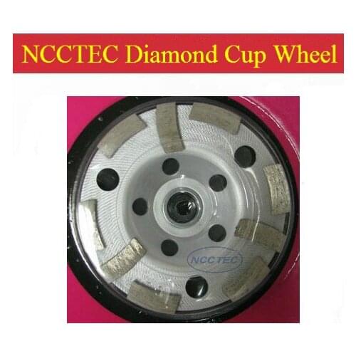 [ Horizontal and vertical segments] 4'' diamond grinding CUP wheel (5 pcs per package)100mm concrete grinding abrasive disc disk