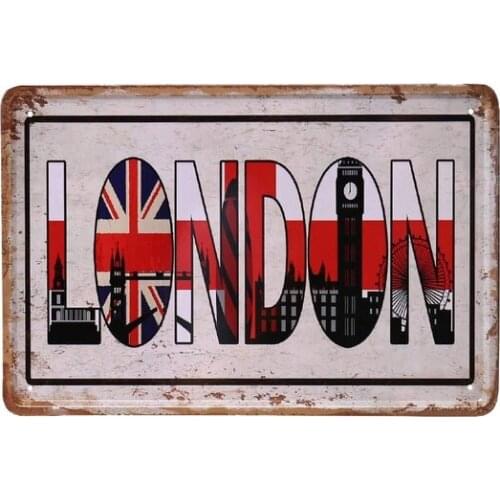 Metal paint wall sticker wall logo wall decoration office bar bar Shop Garage warning etc